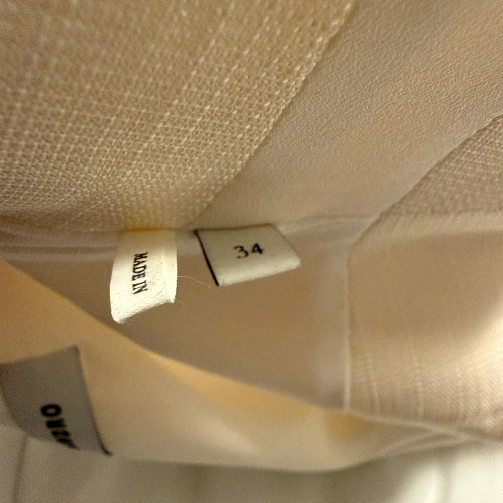 Sleeveless Cream Pleated Hem Mini Dress - Picture 7 of 7